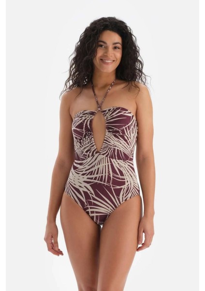 Bordo Ekru Straplez Mayo