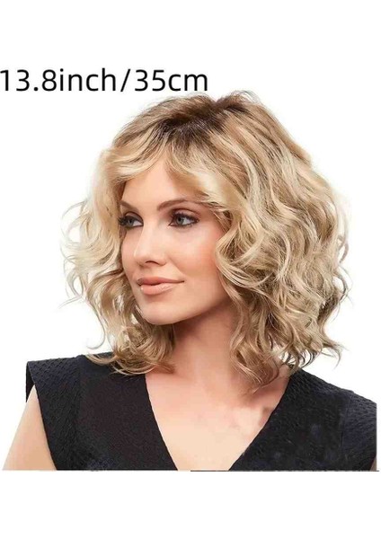 Şık Altın Sarısı 35 cm Kıvırcık Peruk fiyatları