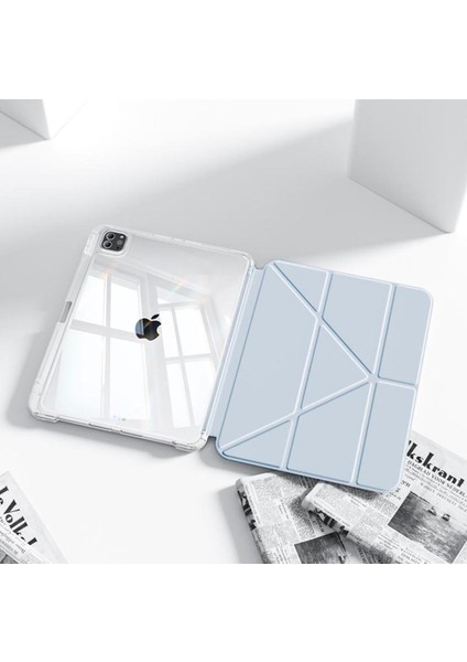 Apple iPad 11.nesil A3354 A3355 Uyumlu Uyku Modu Kalemlik Bölmeli 3 Katlamalı Kılıf fiyatları