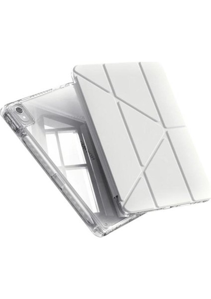 Apple iPad Air 13 Inç A3268 A3269 A2898 A2899 Uyumlu Uyku Modu Kalemlik Bölmeli 3 Katlamalı Kılıf