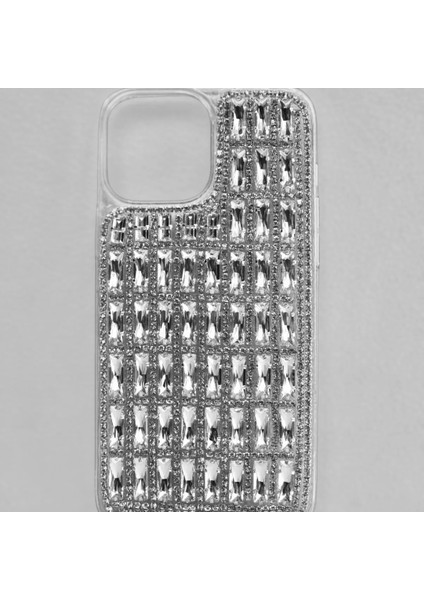 Özel Tasarım Apple iPhone 13 Pro Max Taşlı Kılıf El Işçiliği