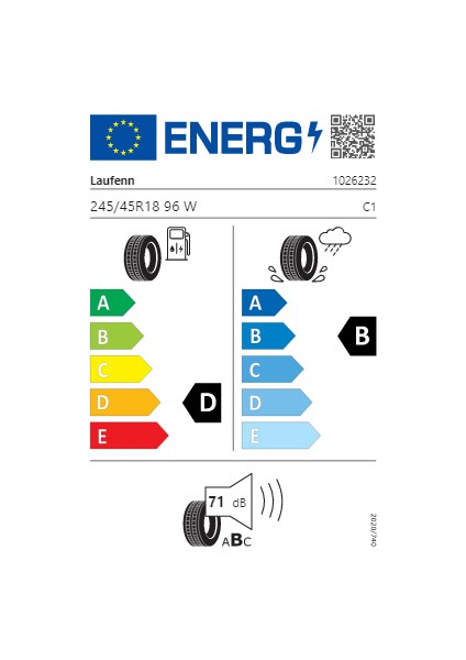 245/45 R18 96W LK01B S Fıt Eq Rft Oto Yaz Lastiği (Üretim Yılı: 2023)
