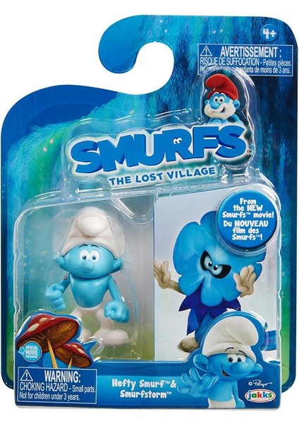 Şirinler Kayıp Köy Güçlü Şirin ve Smurflily Figür Seti