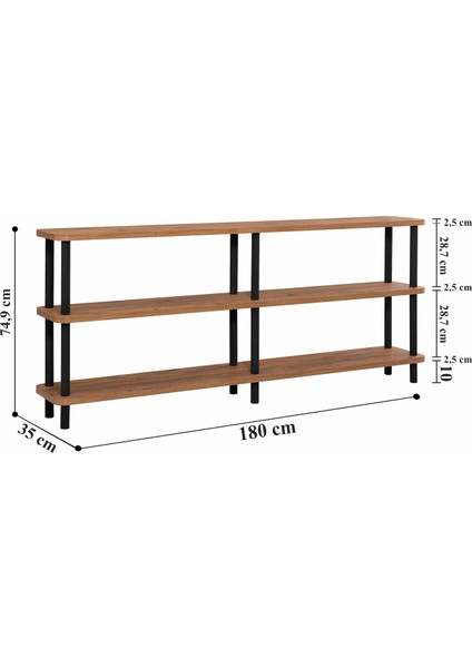 Lora Tova Kitaplık 180 x 35