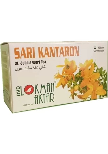 Sarı Kantaron Çayı 20 'li Süzen Poşet 2ADET, Lokman Aktar