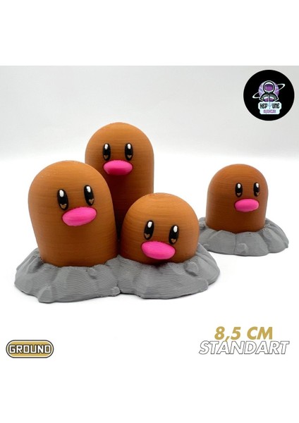#0050 Diglett Pokemon Gelişim Seti