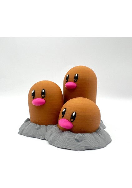 #0051 Dugtrio Pokemon Figürü modelleri