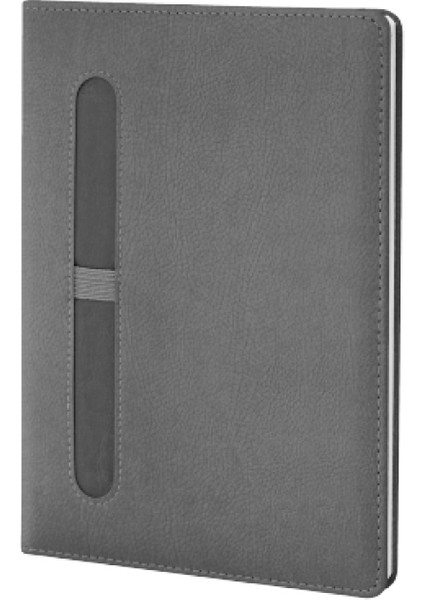 Premium Çizgili Ivory Kağıt, Termo Deri Kalemli Not Defteri 15X21 cm