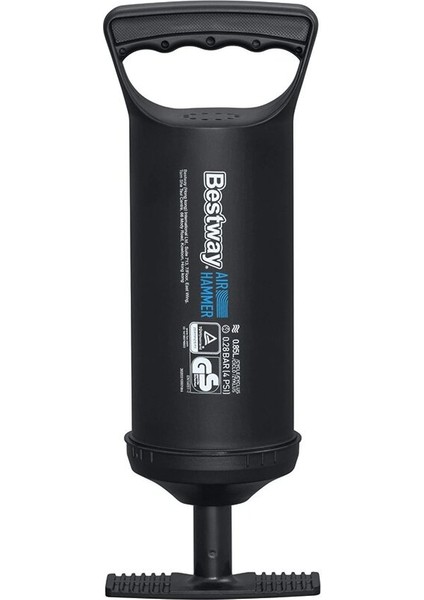 0.85l Manuel Çift Fonksiyonlu Şişirme El Pompa 3 Uçlu - 30cm (4741)