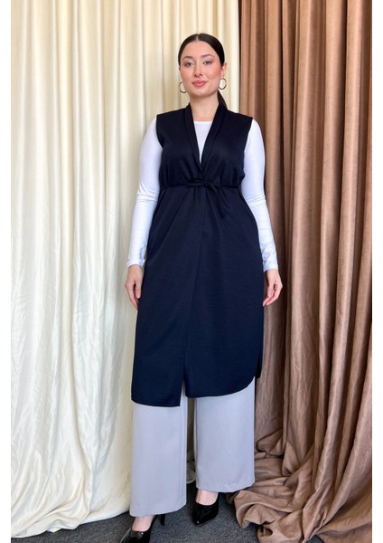 Kadın Yanları Düğmeli B.b Ottoman Yelek 7523