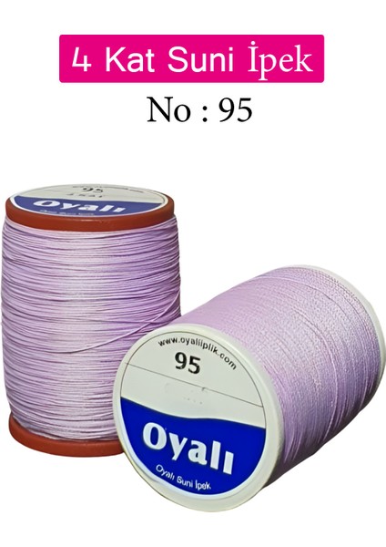 4 Kat Suni Ipek Iplik Iğne Oyası Boncuk Ipi Tığ Oyası No:95