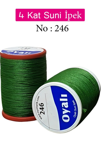 4 Kat Suni Ipek Iplik Iğne Oyası Boncuk Ipi Tığ Oyası NO:246
