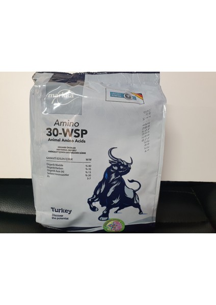 Amino 30WSP Hayvansal Menşeli Toz Aminoasit Içerikli Gübre 500 Gfr fiyatları