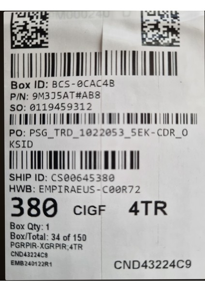 250 G9 9M3J5AT I5-1235U 16GB 512GB SSD 15.6 Fhd Freedos