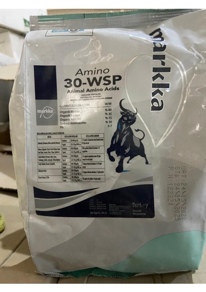 Amino 30WSP Hayvansal Menşeli Toz Aminoasit Içerikli Gübre 500 Gfr modelleri