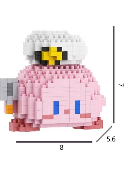 Sanrio Micro Yapı Taşları Kirby Kuromi Anime Luffy Chopper Marioed Montajlı Model Mini Tuğla Figür Toys Çocuklar Için Hediyeler: A629/BOYUT: Kutu Yok (Yurt Dışından)