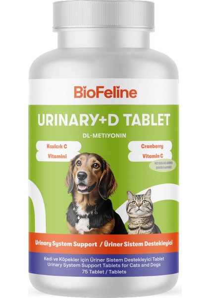 Urinary+D Tablet ( Kedi ve Köpekler Için Üriner Sistem Desteği)