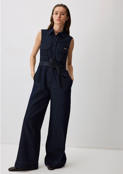Jolie Mavi Edition Tencel Tm Lyocell Karışımlı Koyu Mavi Jean Tulum 1011016-90596