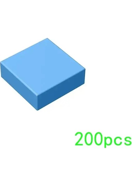 200PCS Parçacıkları Montajlar 3070 30039 1x1 Fayans Değişimi Yakalama Yapı Taşları Tuğlalar Diy Meclis Eğitim Oyuncakları Hediye Renk: M0660-45 (Yurt Dışından)