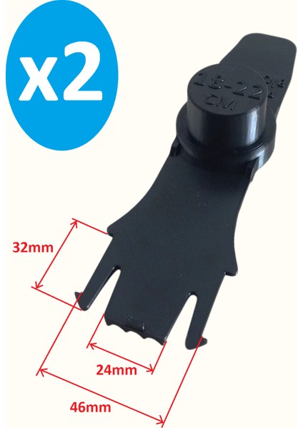 Palex 21CM Otomatik Kağıt Havlu Dispanseri Yedek Parça Siyah 2 Adet
