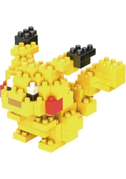 Dıy Pokemon Blokları Küçük Çizgi Film Mini Yapı Bloğu Pikachu Charizard Eevee Mewtwo Anime Montaj Eylem Modeli Bebek Oyuncak 083 (Yurt Dışından)