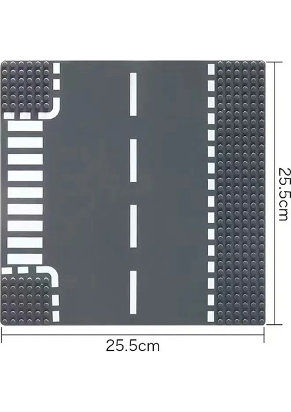 Klasik Yol Yapı Banosu Base Plakası 32X32 Şehir Görüntüle Trafik Yolu Figürleri Inşaat Oyuncakları 32Dots Plastik Sokak Baseplates T-Şekil (Yurt Dışından)