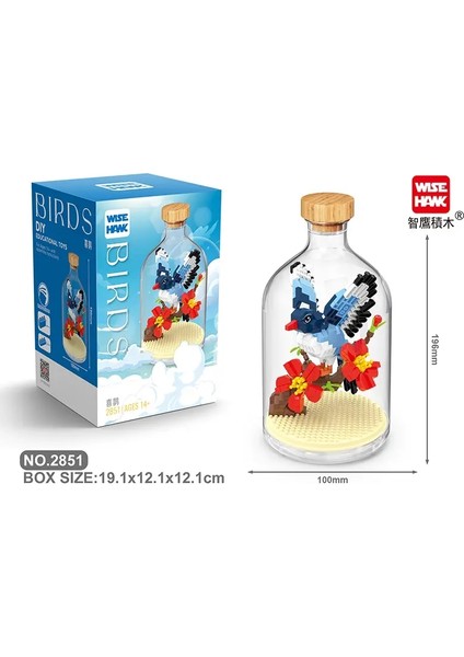 Moc Yapı Taşları Hayvan Modeli Kuş Kel Kartal Papağan Diy Montaj Tuğlaları Yaratıcı Oyunlar Koleksiyon Oyuncaklar Noel Hediyeleri 2851 Kutu (Yurt Dışından)