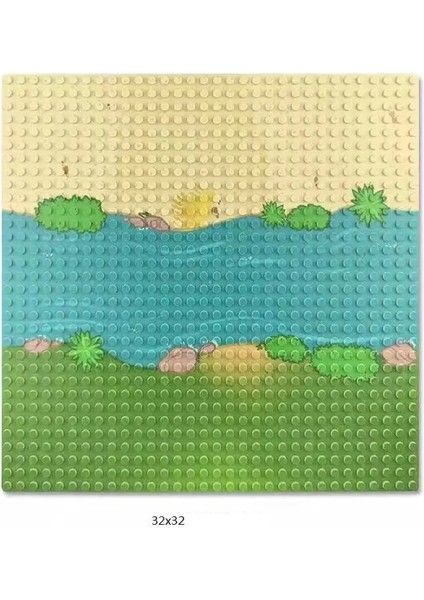 Klasik Yol Yapı Banosu Base Plakası 32X32 Şehir Görüntüle Trafik Yolu Figürleri Inşaat Oyuncakları 32Dots Plastik Sokak Temel Plakaları G (Yurt Dışından)