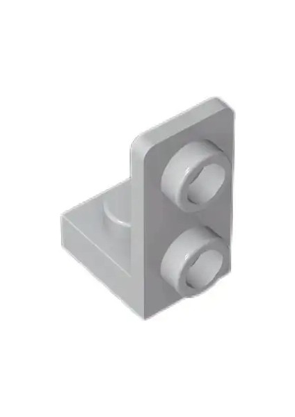 20Pcs Moc Parçaları 73825 Braket 1 X 1 - 1 X 2 Ters Uyumlu Uyumlu Tuğlalar Diy Mble Yapı Taşları Parçacık Çocuk Oyuncak Hediye Açık Gri -20Pcs (Yurt Dışından)