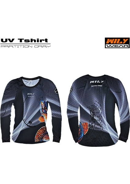 Wily Wear Uv T-Shirt Partition Gray