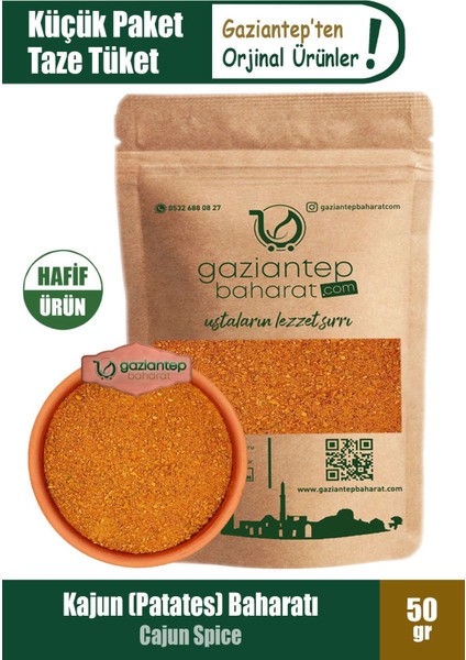 Kajun Baharatı 50 gr - Lezzetli ve Baharatlı, Doğal Baharat Karışımı fiyatları