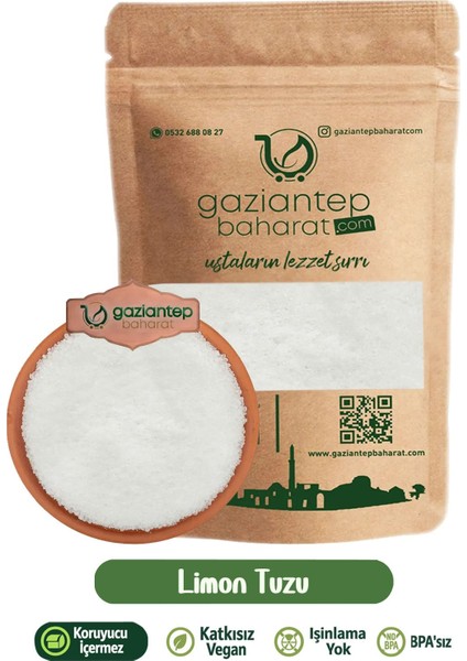 Limon Tuzu (Öğütülmüş) 250 gr
