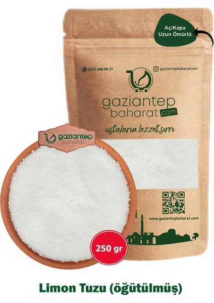 Limon Tuzu (Öğütülmüş) 250 gr