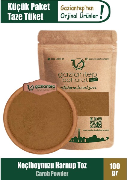 Keçi Boynuzu Harnup Öğütülmüş 100 gr - Doğal ve Sağlıklı Besin