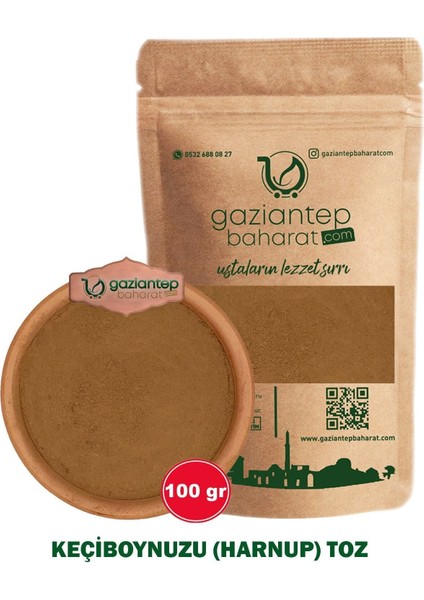 Keçi Boynuzu Harnup Öğütülmüş 100 gr - Doğal ve Sağlıklı Besin