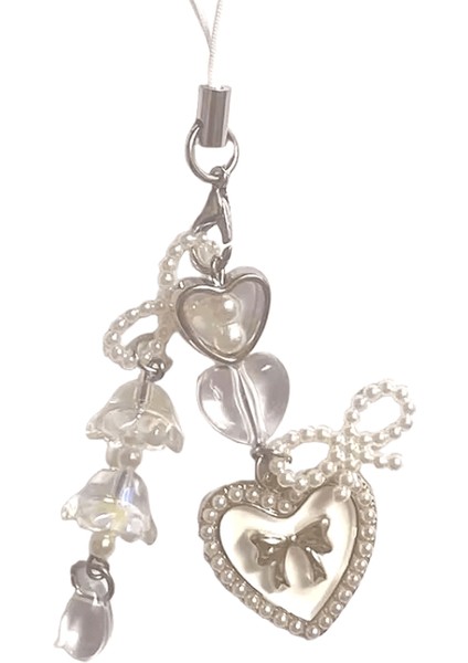 El Yapımı Lily Of The Valley Boncuklu Telefon Zinciri Ilmek Kalp Lolita Peri Masalı Peri Çekirdek Anahtarlık (Yurt Dışından)