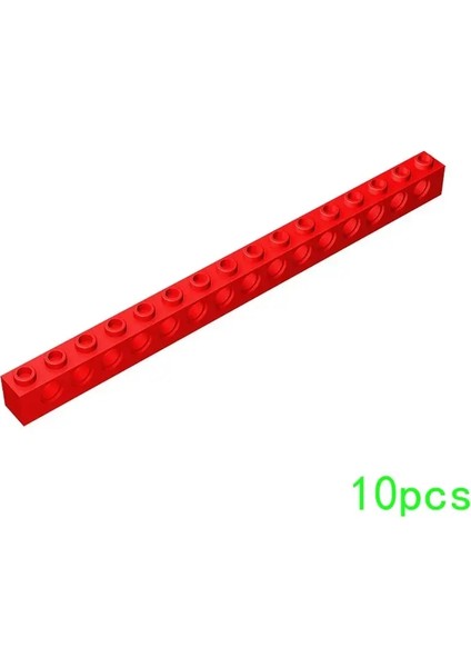 10Pcs Moc 3703 1X16 Delikli Yapı Taşları Kiti Yüksek Teknoloji Köprü Ev Tuğlaları Eğiticidiy Oyuncakları Çocuk Doğum Günü Çocuk Hediyeleri 21-Kırmızı (Yurt Dışından)