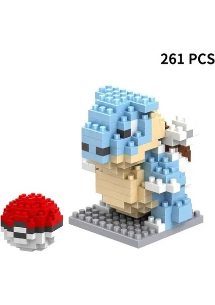 Bloklar Küçük Çizgi Film Mini Yapı Blok Pikachu Charizard Eevee Mewtwo Anime Montaj Eylemi Pokemon Model Bebek Oyuncakları 8052/Beden Kutu Yok (Yurt Dışından)