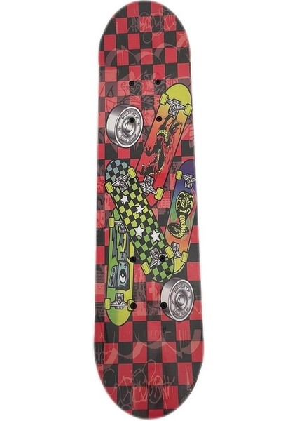 60CM Zımparalı Ahşap Tahta Kaykay – Orta Boy FR37739