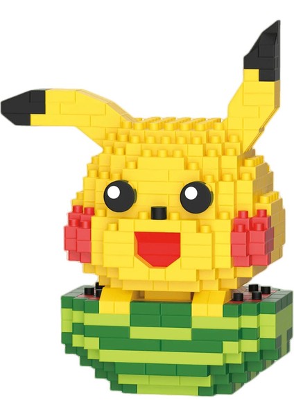 Dıy Pokemon Blokları Küçük Çizgi Film Mini Yapı Bloğu Pikachu Charizard Eevee Mewtwo Anime Montaj Eylem Modeli Bebek Oyuncakları Renk: 2161 (Yurt Dışından)