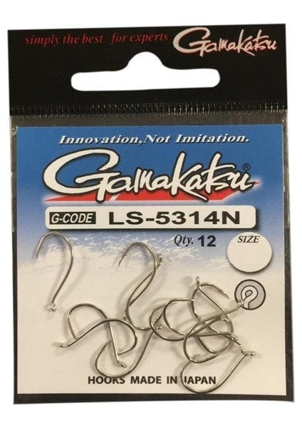 Gamakatsu LS-5314N Nikel No:8 Olta Iğnesi 1/12 modelleri