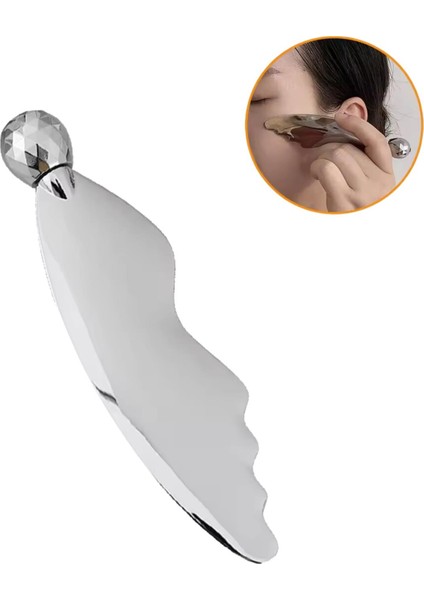 Metal Cilt Face 3D Roller Kelebek Gua Sha Yüz Masaj Graston Aparatı