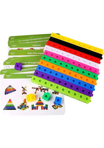 100 Parçalı Yapı Taşları Erken Eğitim Oyuncak Plastik Öğrenme Oyuncakları Matematik Becerilerini Geliştirin 3 Yaşın Üstün Üstün Çocuklar Için En Iyi Hediyeler Oldcolor: 100 Pcs Kart (Yurt Dışından)
