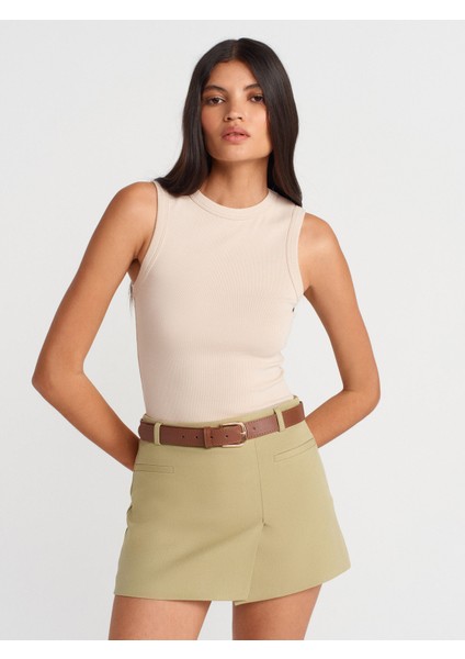 21059 Fitilli Top-Beyaz