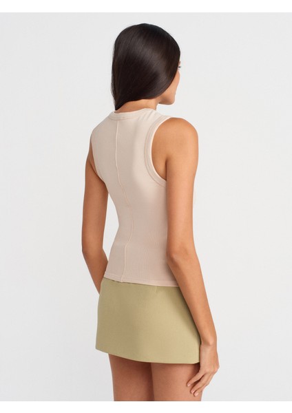 21059 Fitilli Top-Beyaz
