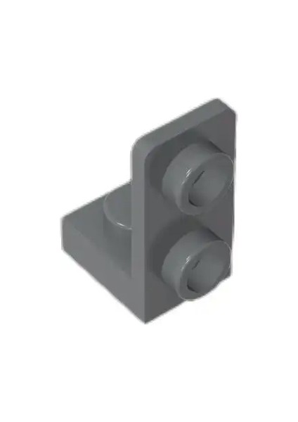20PCS Moc Parçaları 73825 Braket 1 x 1 - 1 x 2 Ters Uyumlu Uyumlu Tuğlalar Diy Mble Yapı Taşları Parçacık Çocuk Oyuncak Hediye Renk: Koyu Gri -20PCS (Yurt Dışından)
