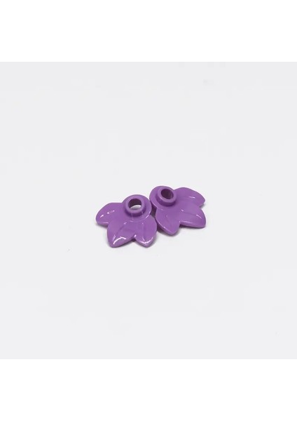 Moc Tuğlalar 32607 Bitki Plakası Tur 1x1 3 Yapraklı Kabak Ağacı Dıy Aydınlatma Blok Tuğlalar Uyumlu Tüm Marka Blokları Parçacıklar Renk: Mor 100 Pcs (Yurt Dışından)