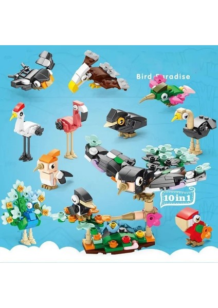 Böcek Hayvan Parkı Karikatür Kaplumbağa Mini Model Moc Bina Taşları Dinozor Şehir Inşaat Tuğlaları Çocuklar Için Oyuncaklar: 1'de 1 Kutu Yok (Yurt Dışından)