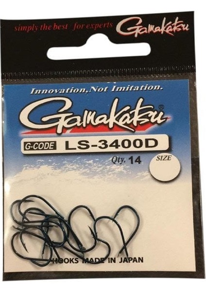 Gamakatsu LS-3400D 14P N/l #6 Olta Iğnesi modelleri
