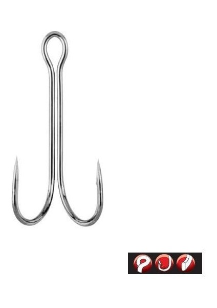 D. Gamakatsu Double 22 Long Shank #6 Ikili Iğne 1/ fiyatları